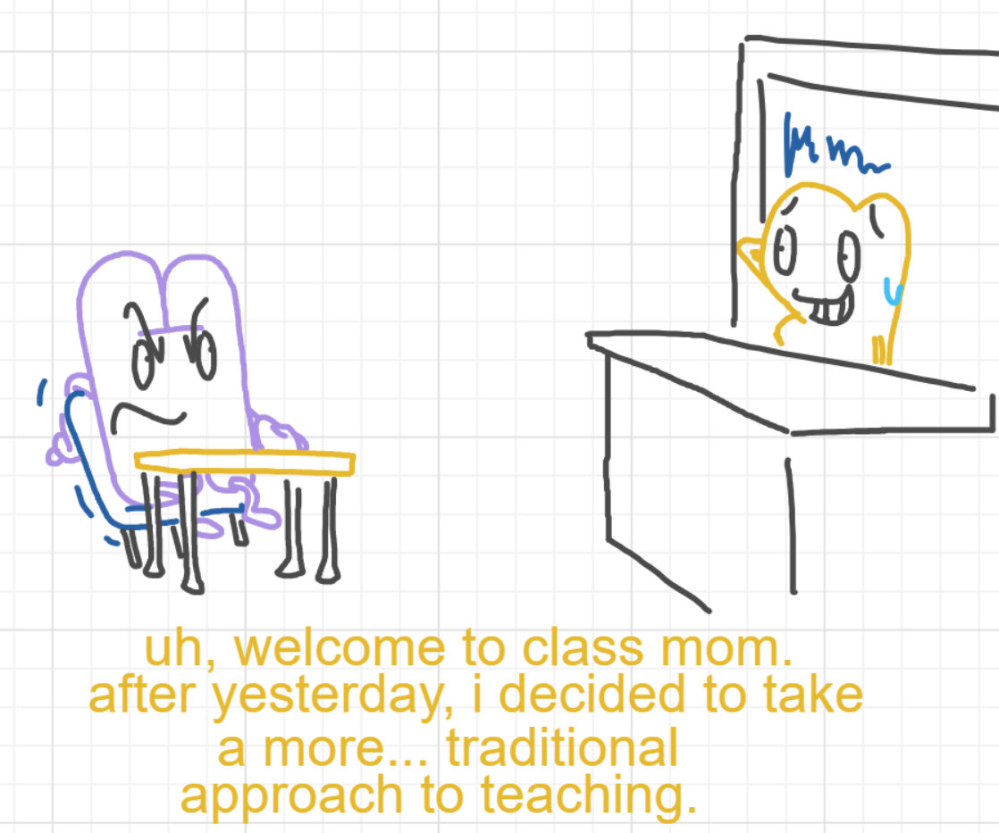 A panel from I've Been Everywhere, Man, episode nine of the Board Boards object show by Furretwalk/WalkingFurret.